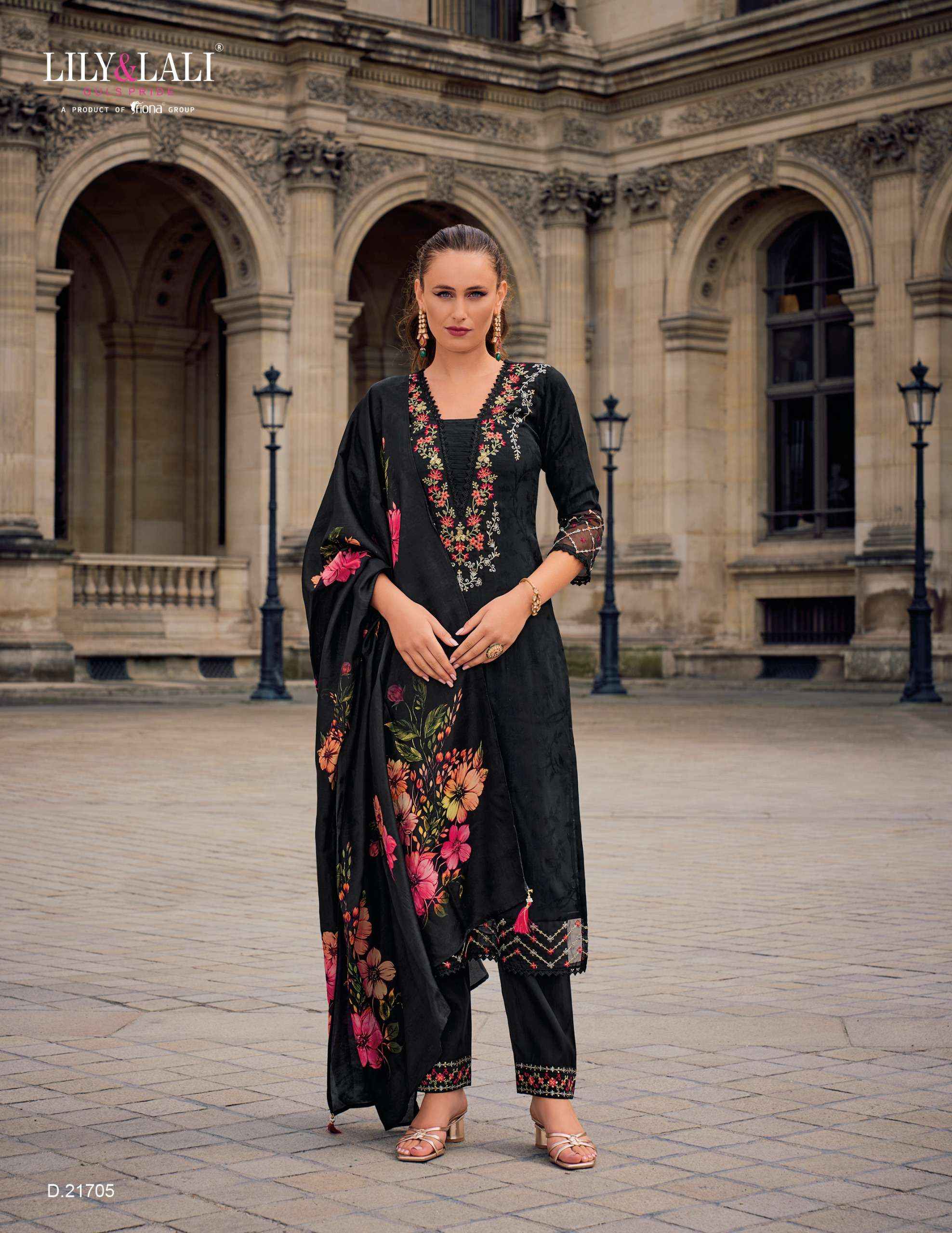 Lily & Lali Haseena Readymade Viscouse Silk Dress 6 pcs Catalogue