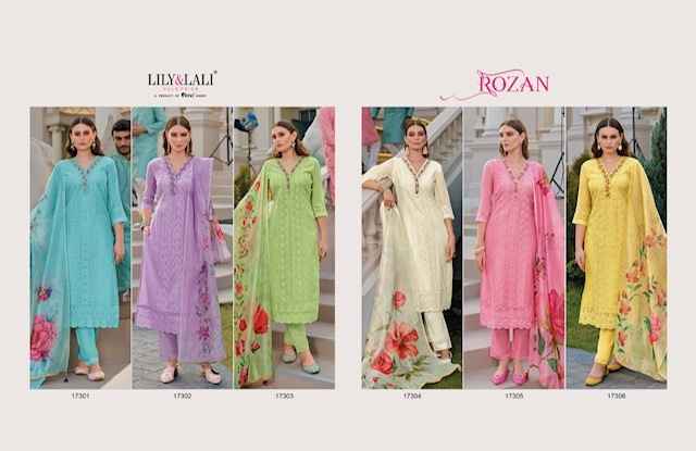 Lily & Lali Rozan Rayon Kurti Combo 6 pcs Catalogue
