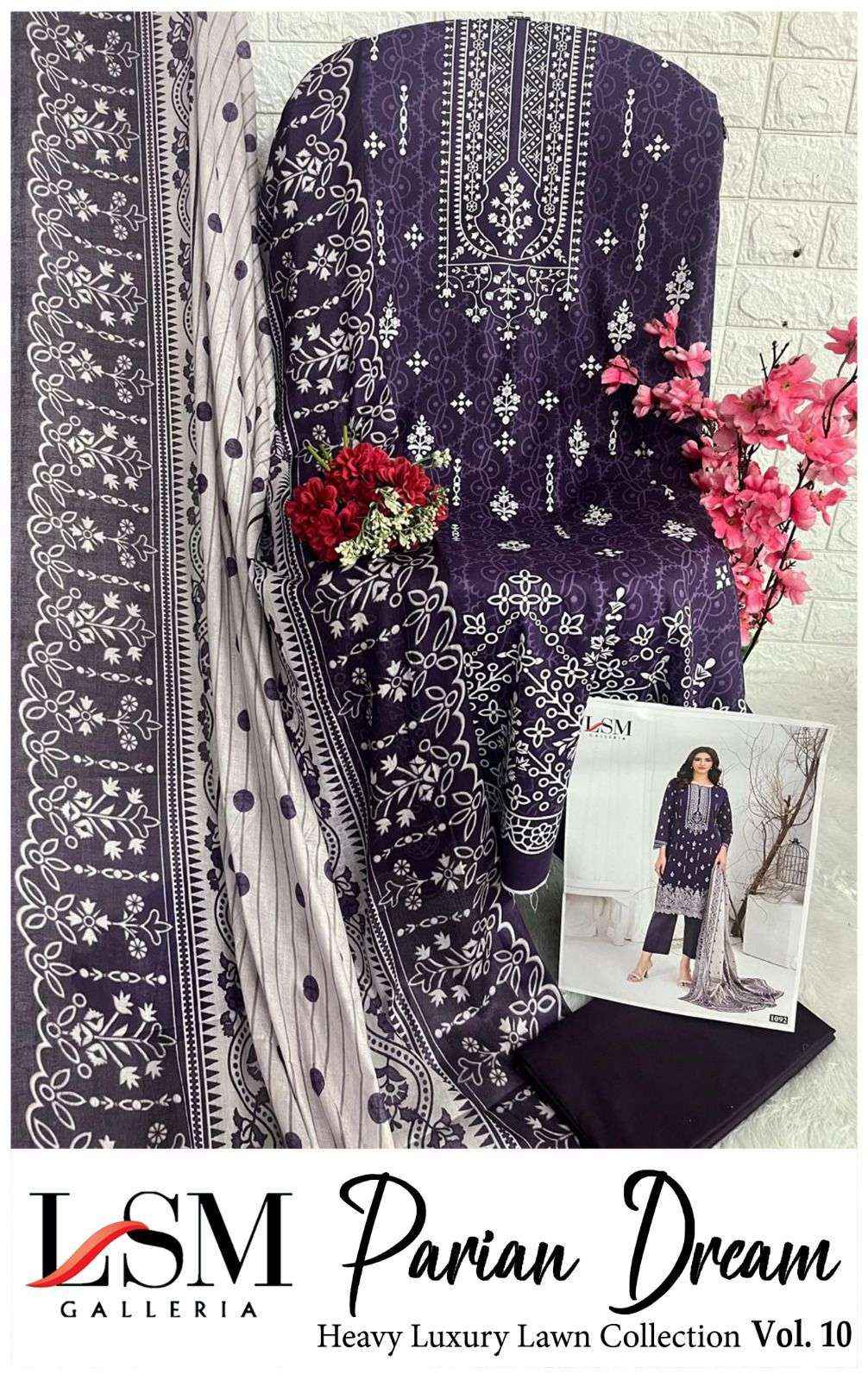 LSM Galleria Parian Dream Vol 10 Lawn Dress Material 6 pcs Catalogue