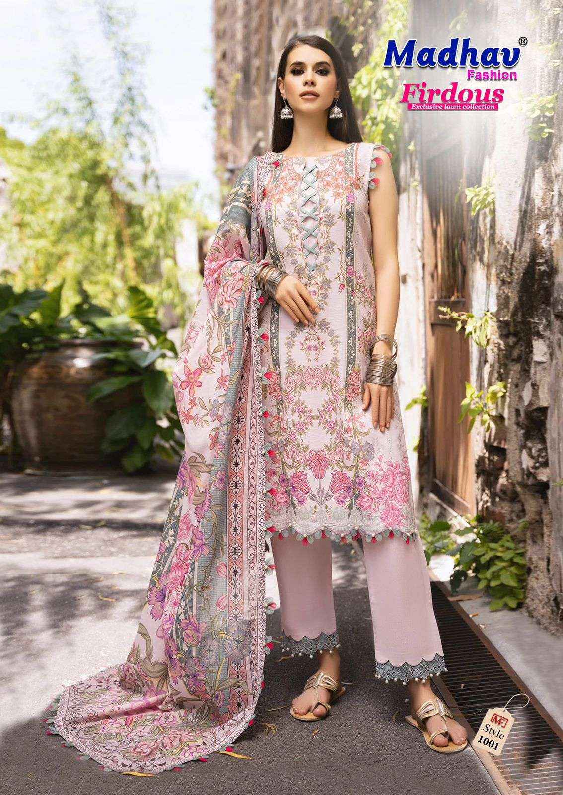 Madhav Fashion Firdous Vol 1 Cotton Dress Material 6 pcs Catalogue