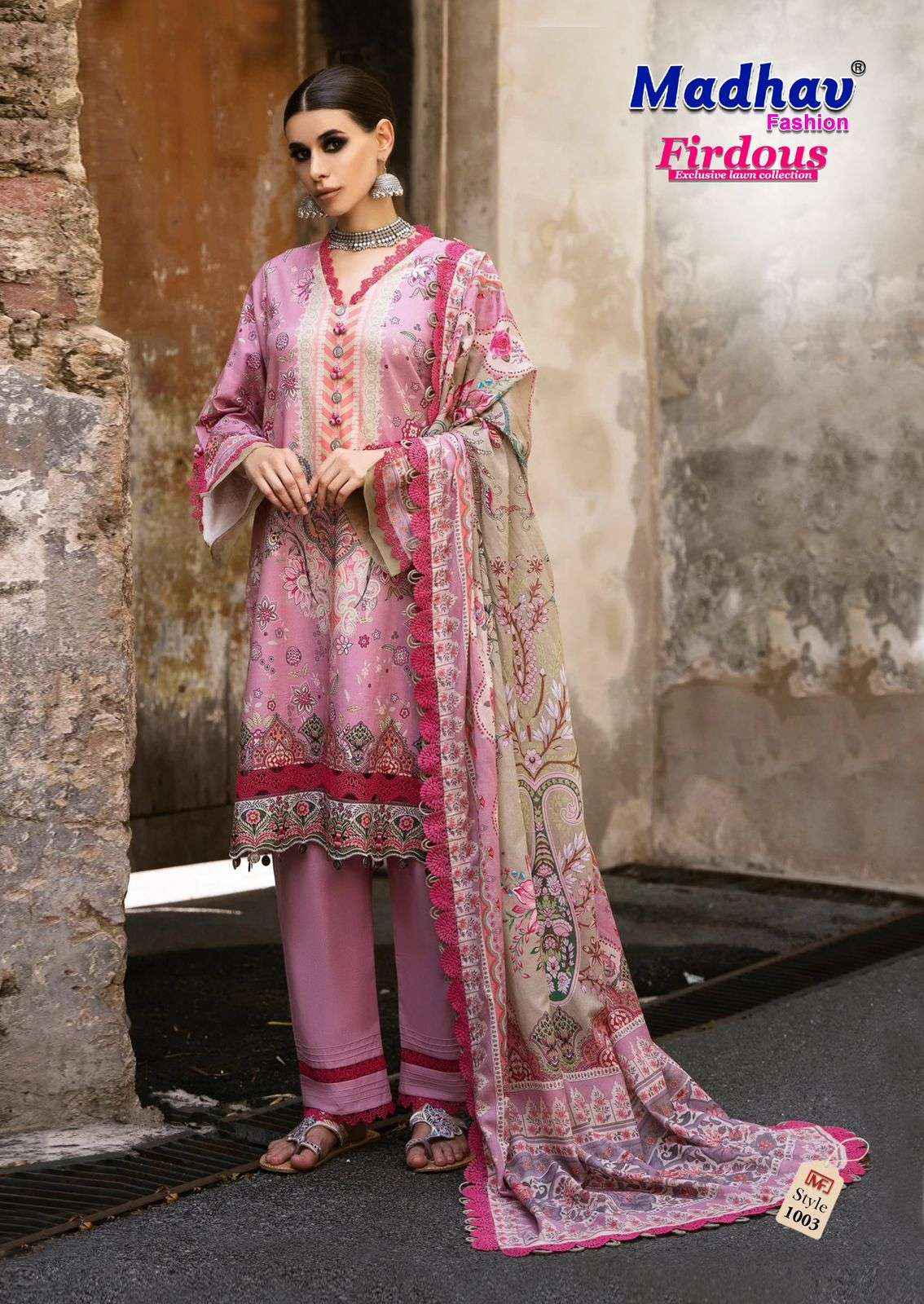 Madhav Fashion Firdous Vol 1 Cotton Dress Material 6 pcs Catalogue