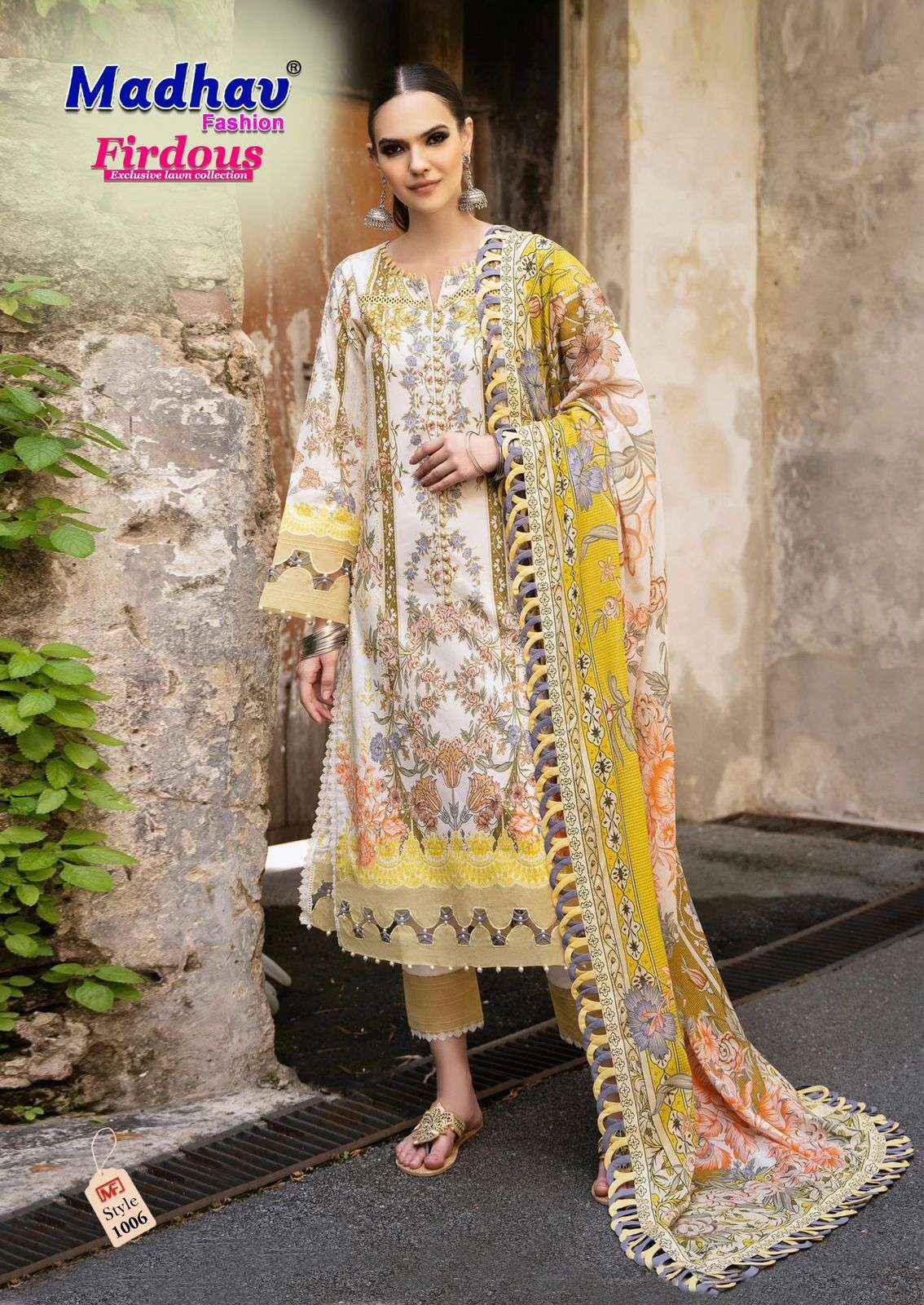 Madhav Fashion Firdous Vol 1 Cotton Dress Material 6 pcs Catalogue