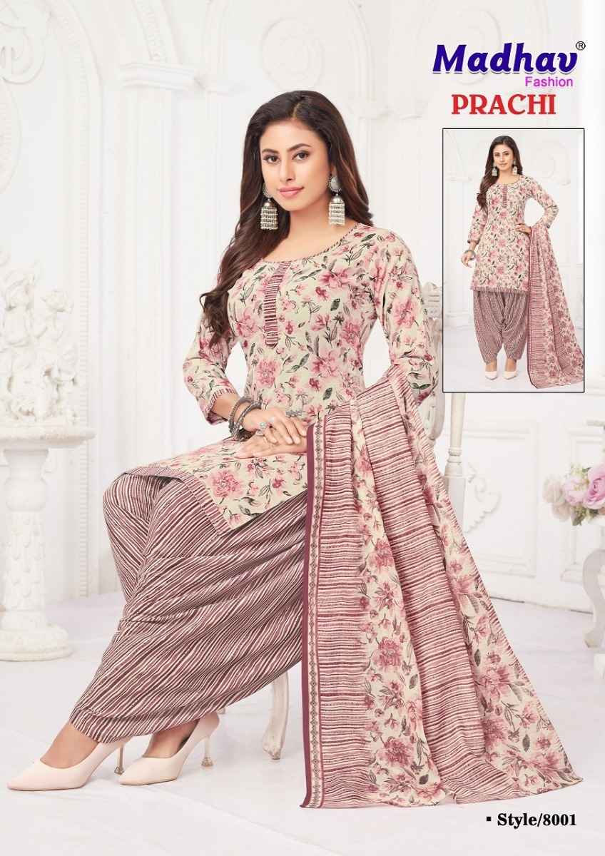 Madhav Fashion Prachi Vol 8 Cotton Dress Material 10 pcs Catalogue