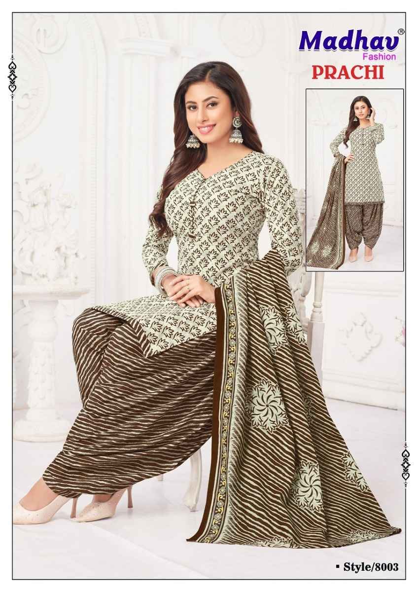 Madhav Fashion Prachi Vol 8 Cotton Dress Material 10 pcs Catalogue