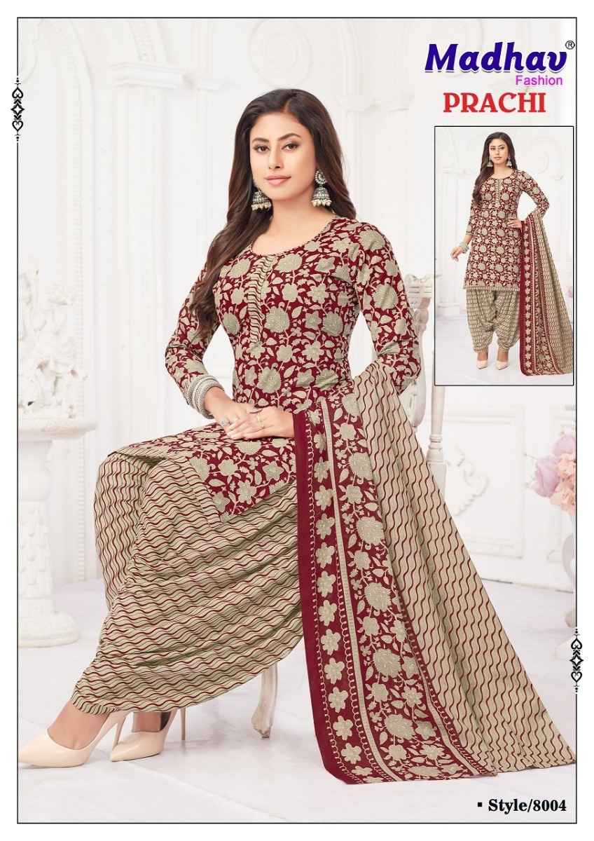 Madhav Fashion Prachi Vol 8 Cotton Dress Material 10 pcs Catalogue