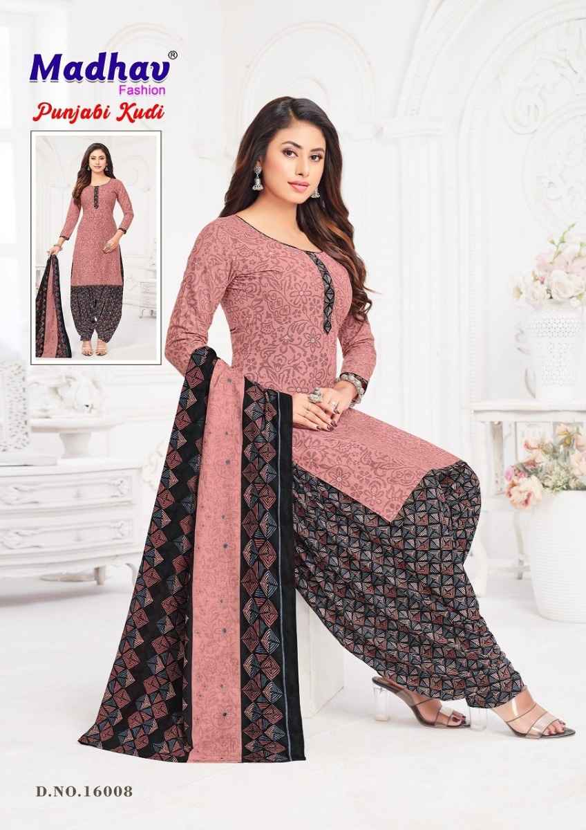 Madhav Fashion Punjabi Kudi Vol 16 Cotton Dress Material 10 pcs Catalogue