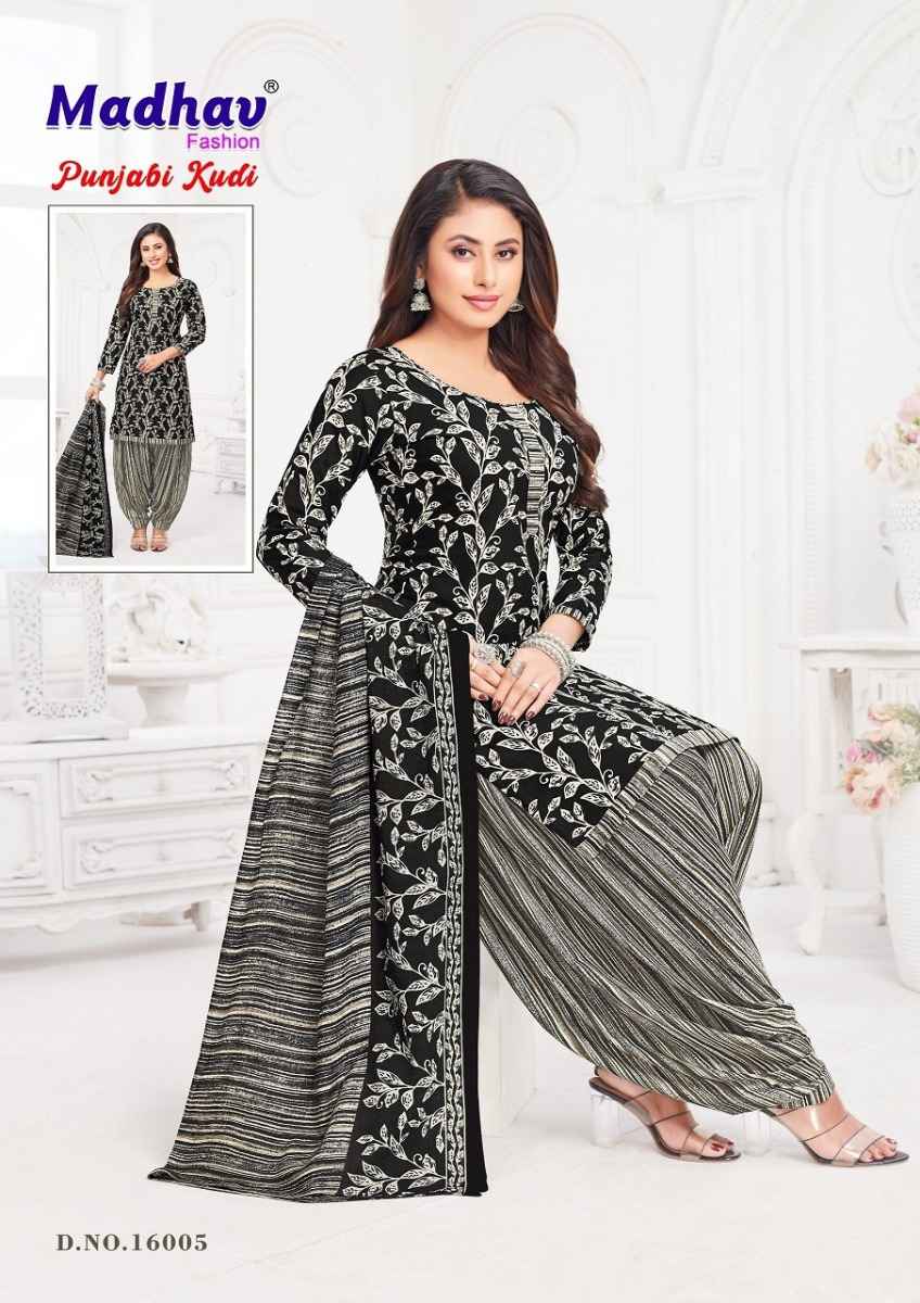 Madhav Fashion Punjabi Kudi Vol 16 Cotton Dress Material 10 pcs Catalogue