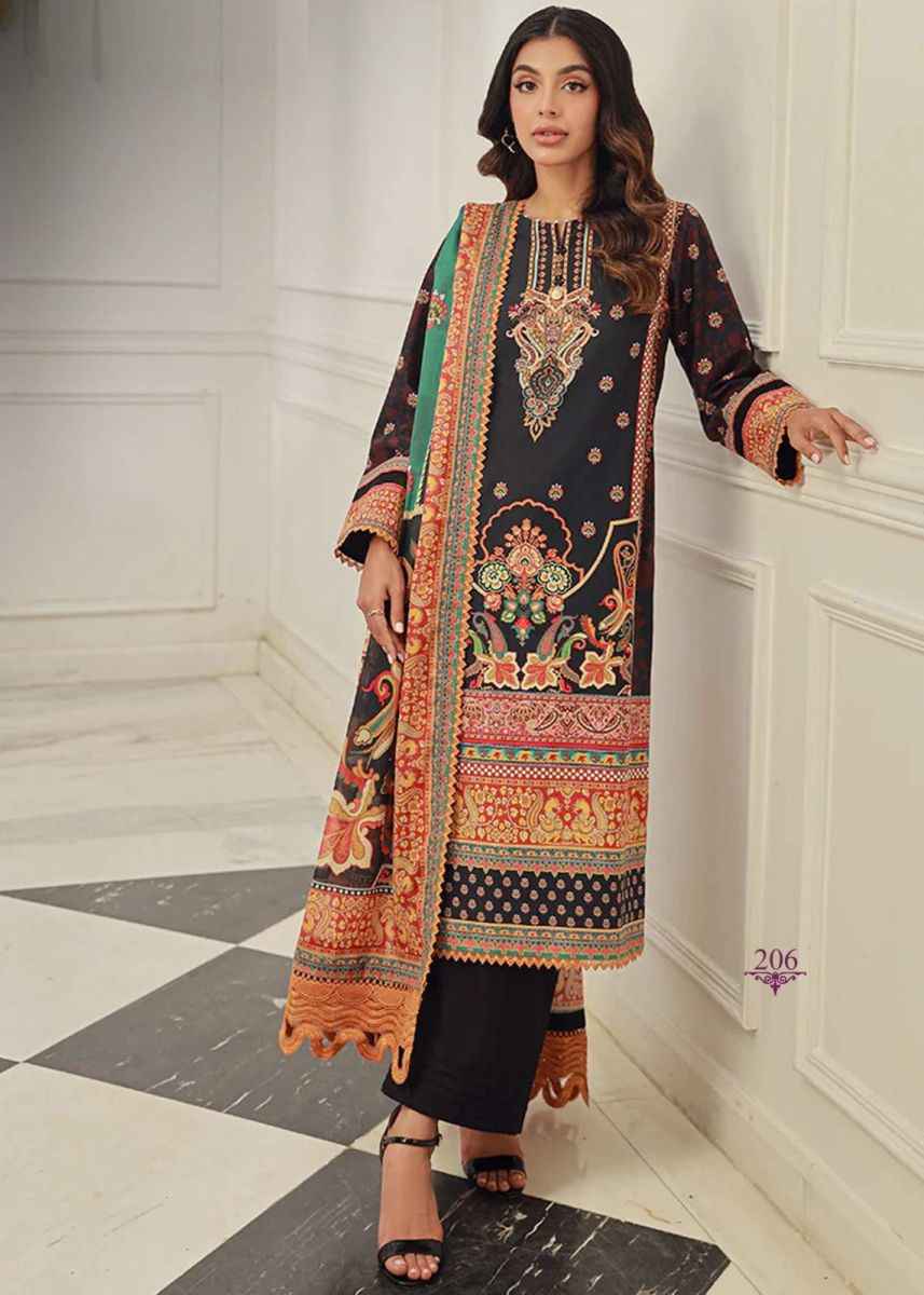 Maryam Hussain Gulaab Vol 2 Cotton Dress Material 6 pc Cataloge