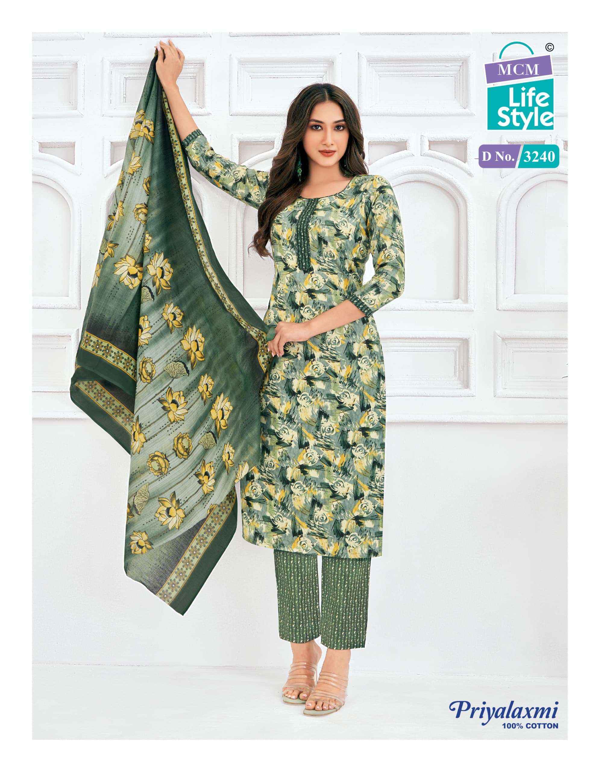 MCM Lifestyle Priyalaxmi Vol 32 Cotton Dress Material 20 pcs Catalogue