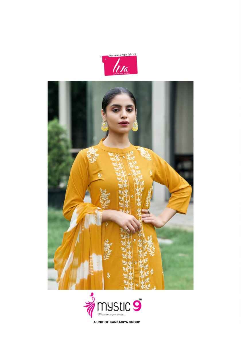 Mystic 9 Rajwadi Vol 1 Rayon Kurti Combo Ladies Kurtis Wholesaler