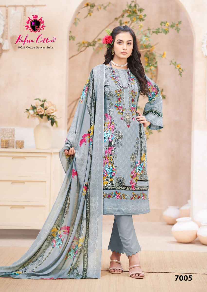 Nafisa Cotton Mahera Karachi Suits Vol 7 Cotton Dress Material 6 pcs Catalogue