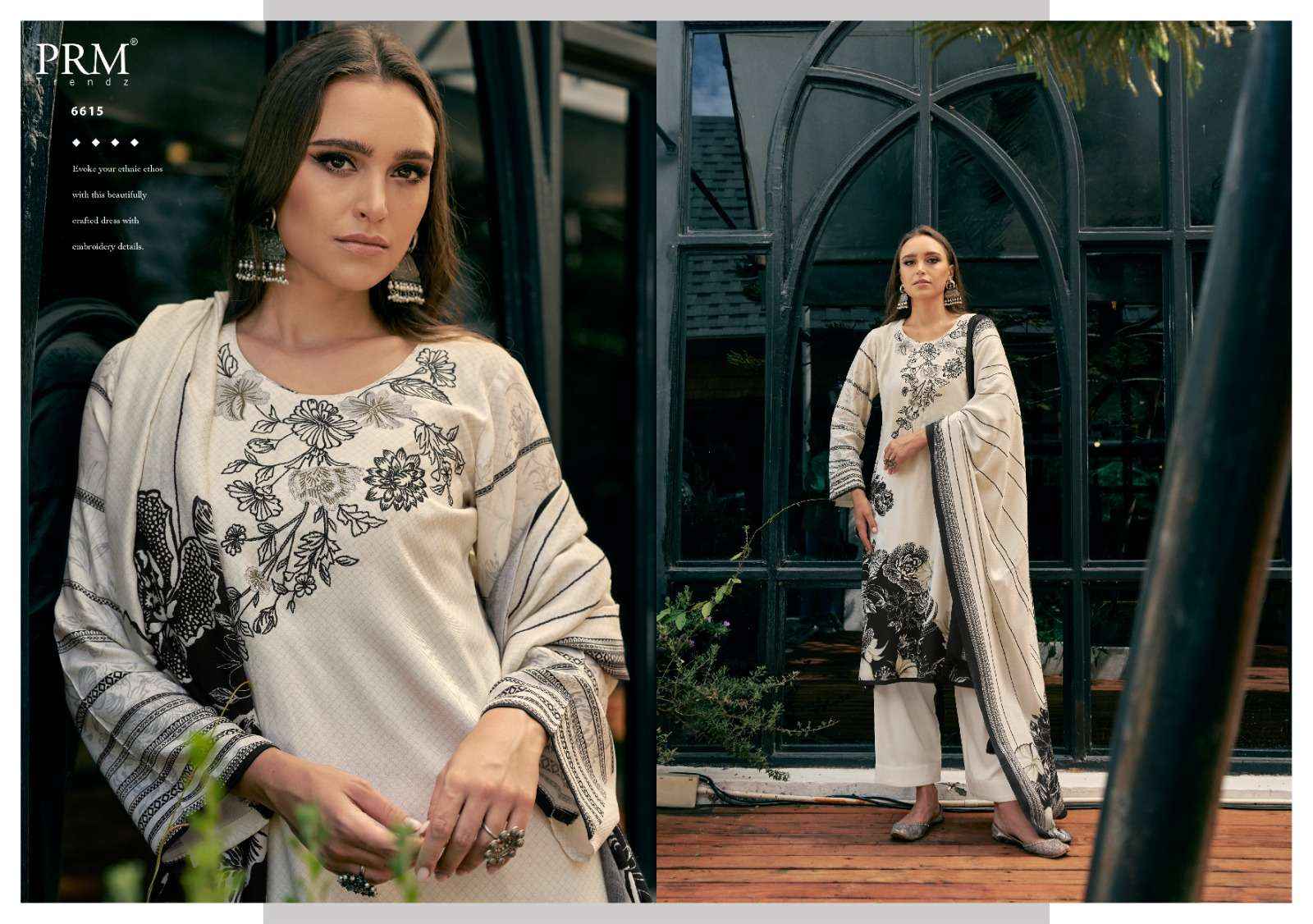 PRM Trendz Antara Viscouse Pashmina Dress Material 8 pcs Catalogue