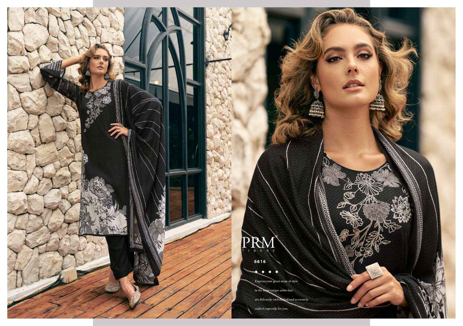 PRM Trendz Antara Viscouse Pashmina Dress Material 8 pcs Catalogue
