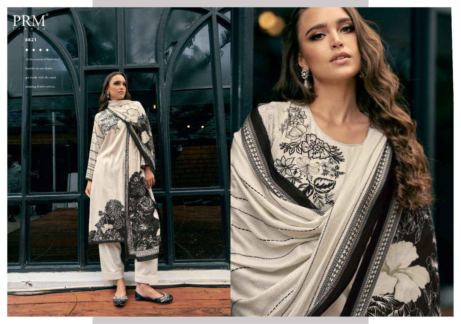PRM Trendz Antara Viscouse Pashmina Dress Material 8 pcs Catalogue