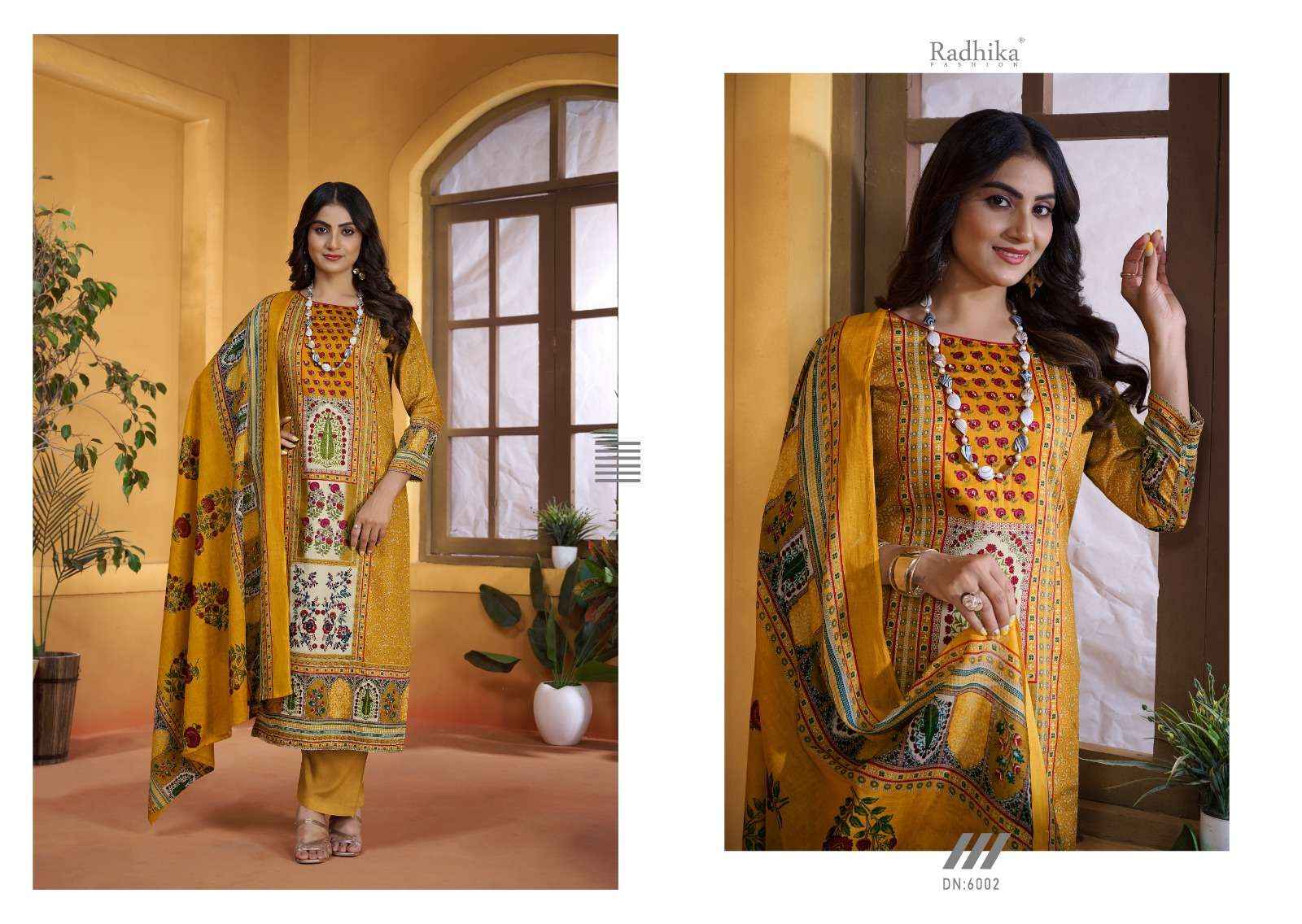 Radhika Fashion Azara Bella Jam Cotton Dress Material 4 pcs Catalogue