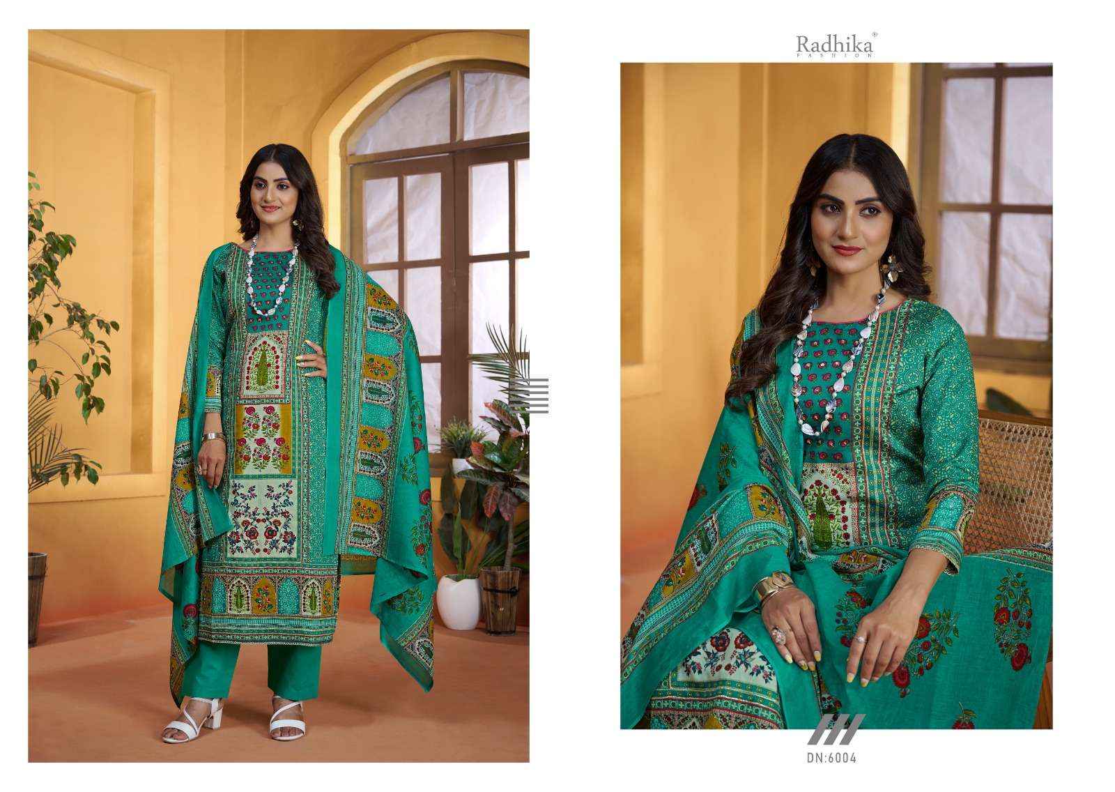 Radhika Fashion Azara Bella Jam Cotton Dress Material 4 pcs Catalogue