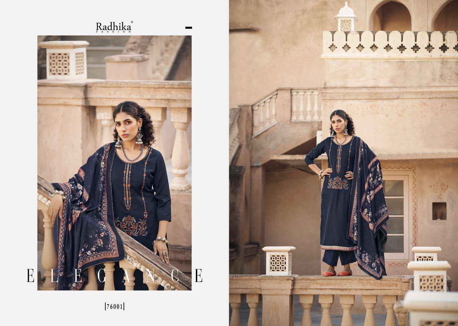 Radhika Fashion Kashmiri Shawal Vol 2 Pashmina Dress Material 6 pcs Catalogue