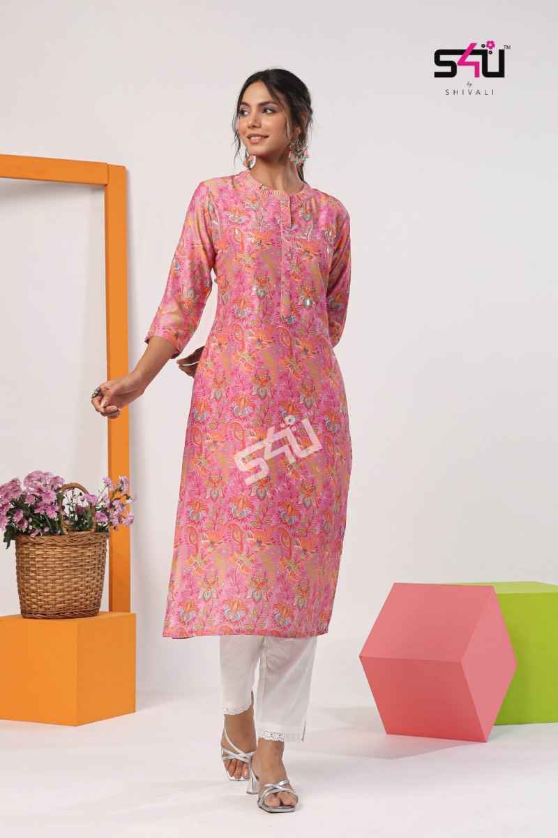 S4U Gold Vol 5 Muslin Kurti 6 pc Cataloge