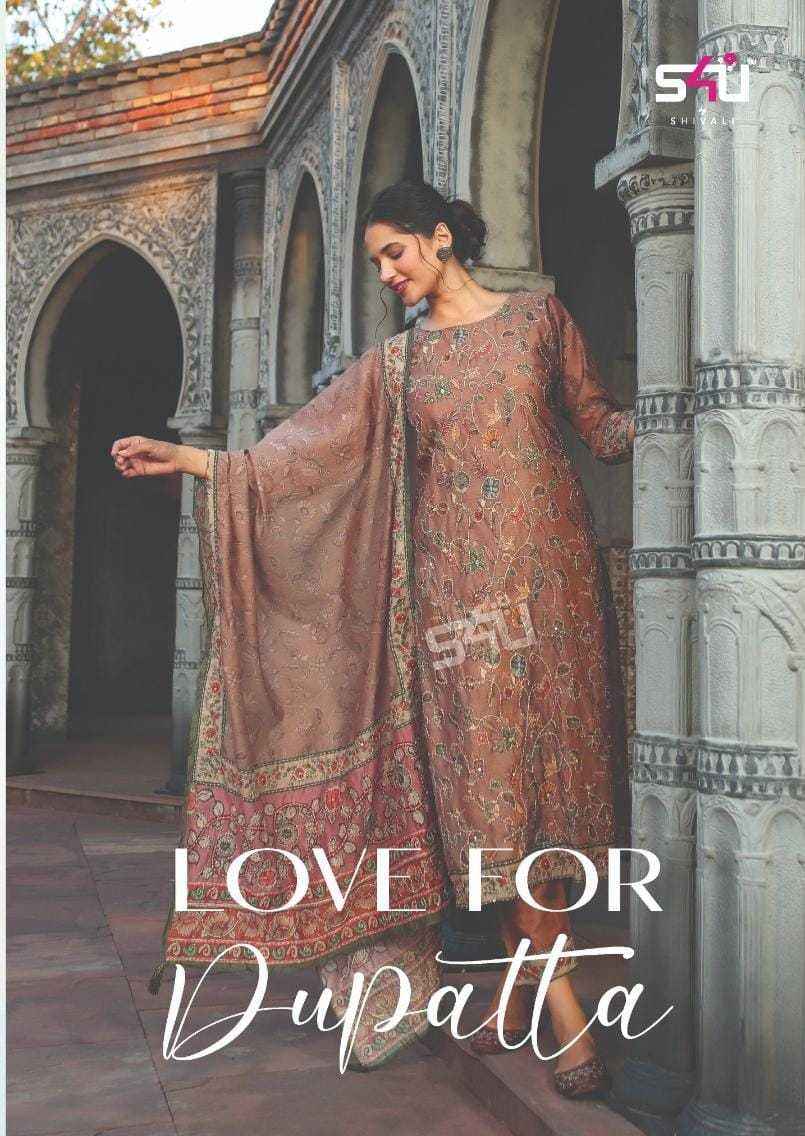 S4U Love For Dupatta Fancy Kurti Como 6 pcs Catalogue