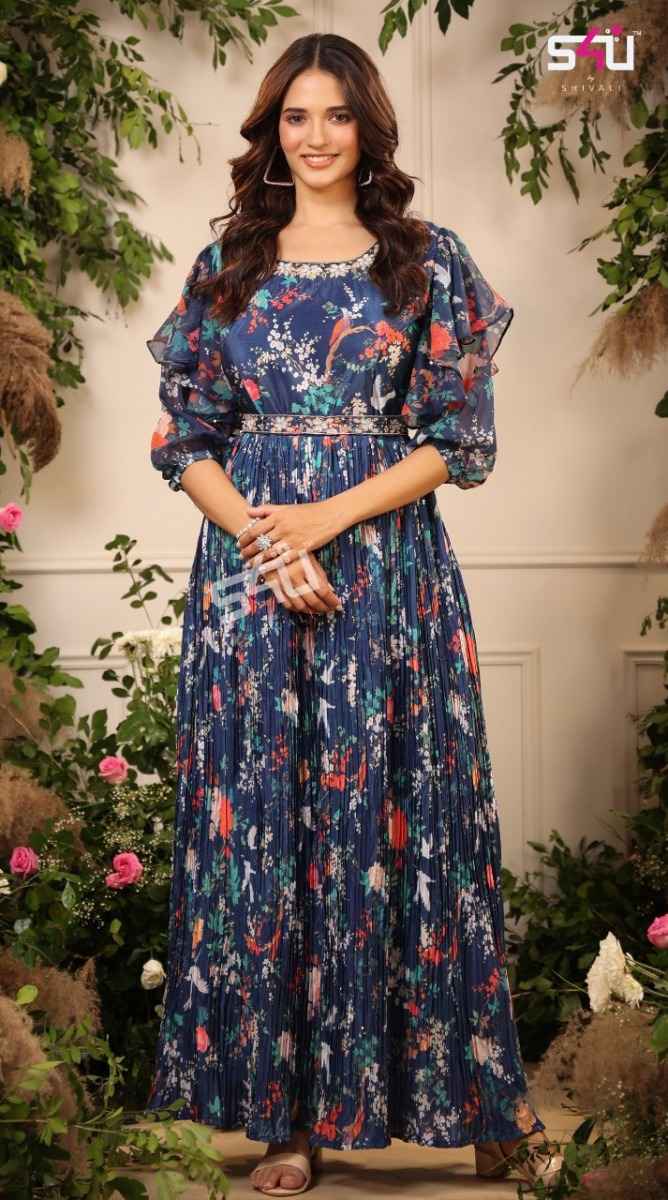 S4U Rangrez Vol 2 Chinon Kurti 5 pcs Catalogue