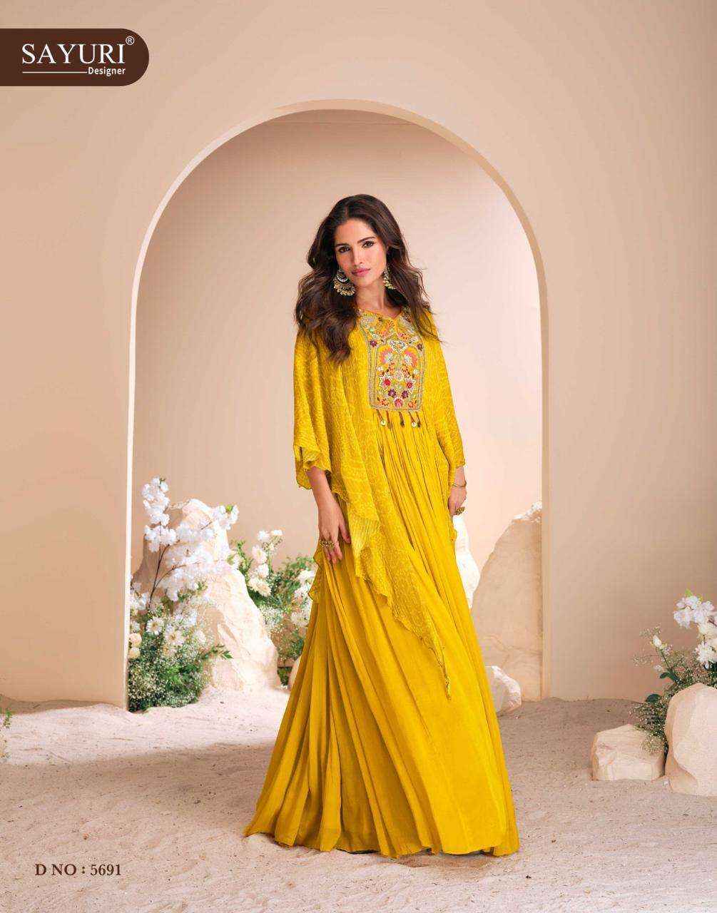 Sayuri Designer Mohey Readymade Chinon Dress 3 pcs Catalogue