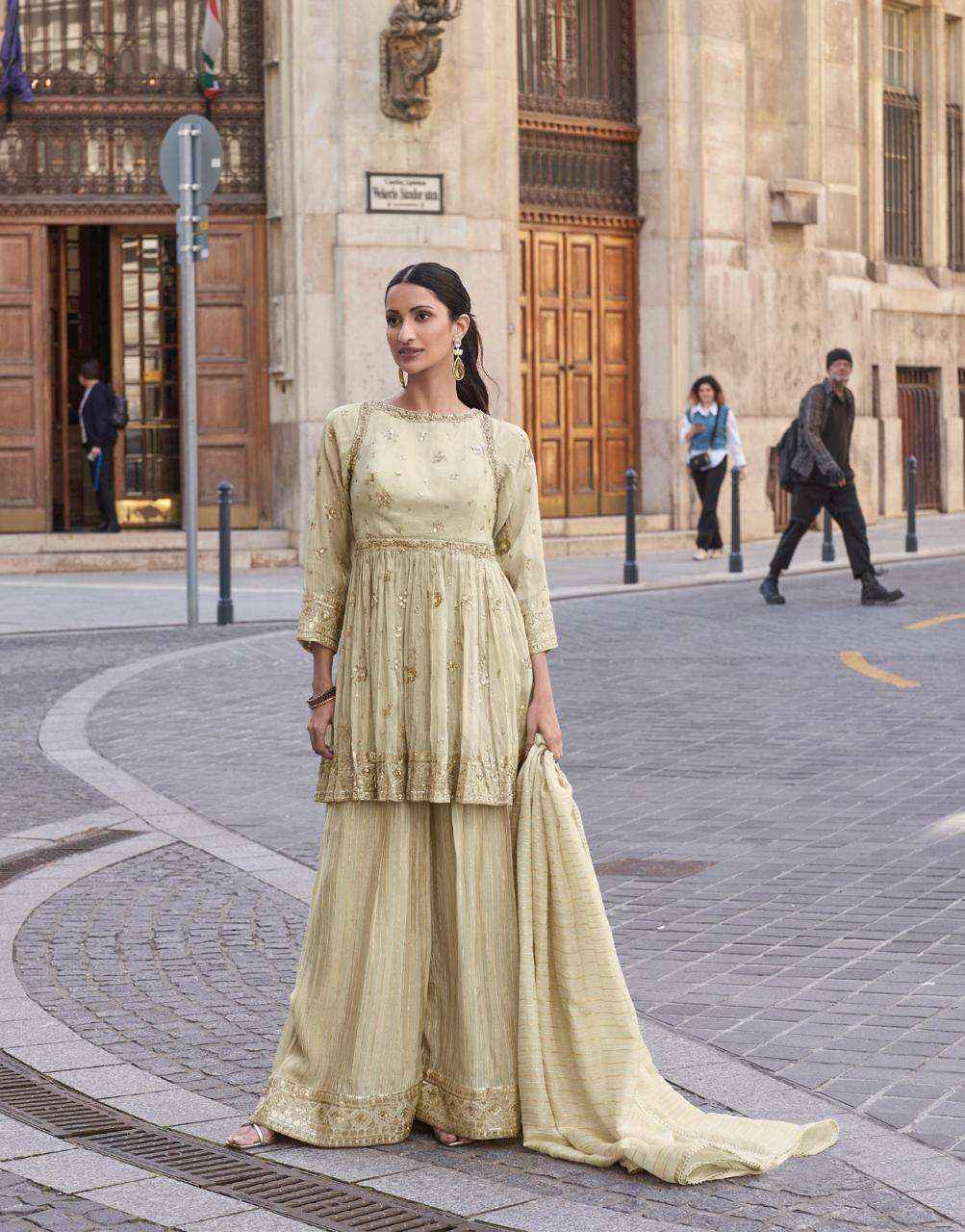 Sayuri Designer Zara Readymade Georgette Dress Ladies Partywear Suits