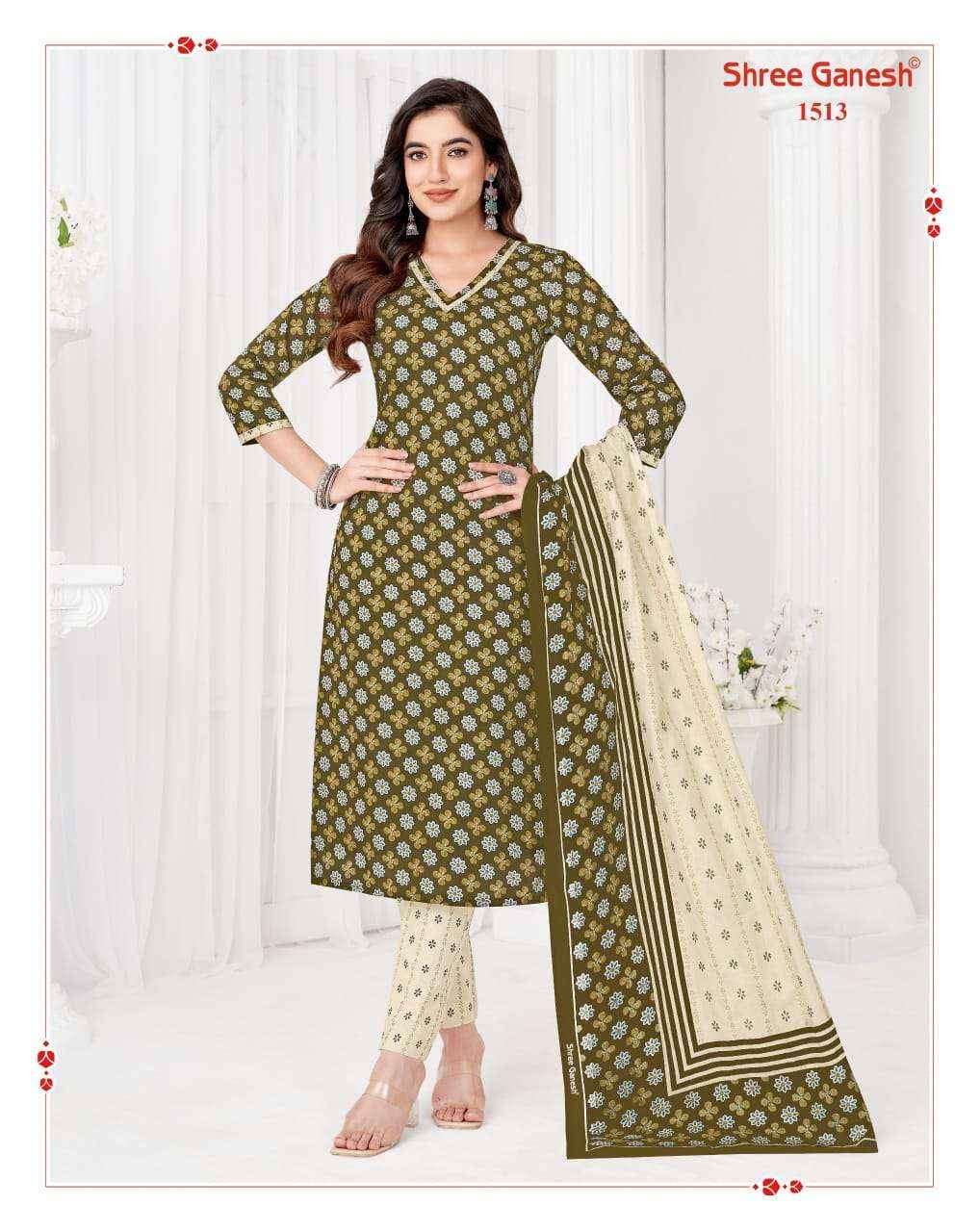 Shree Ganesh Vaani Vol 5 Cotton Dress Materal 20 pcs Catalogue