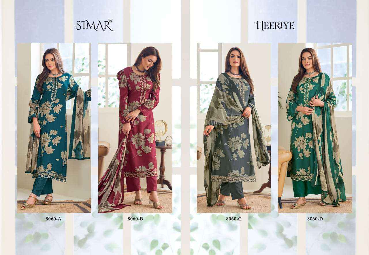 Simaar Heeriya Pashmina Dress Material 4 pcs Catalogue