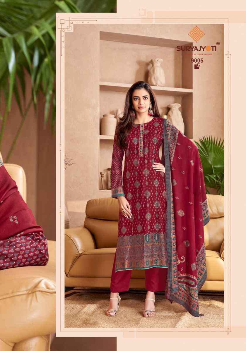 Suryajyoti Pushpa Vol 9 Modal Dress Material 8 pcs Catalogue