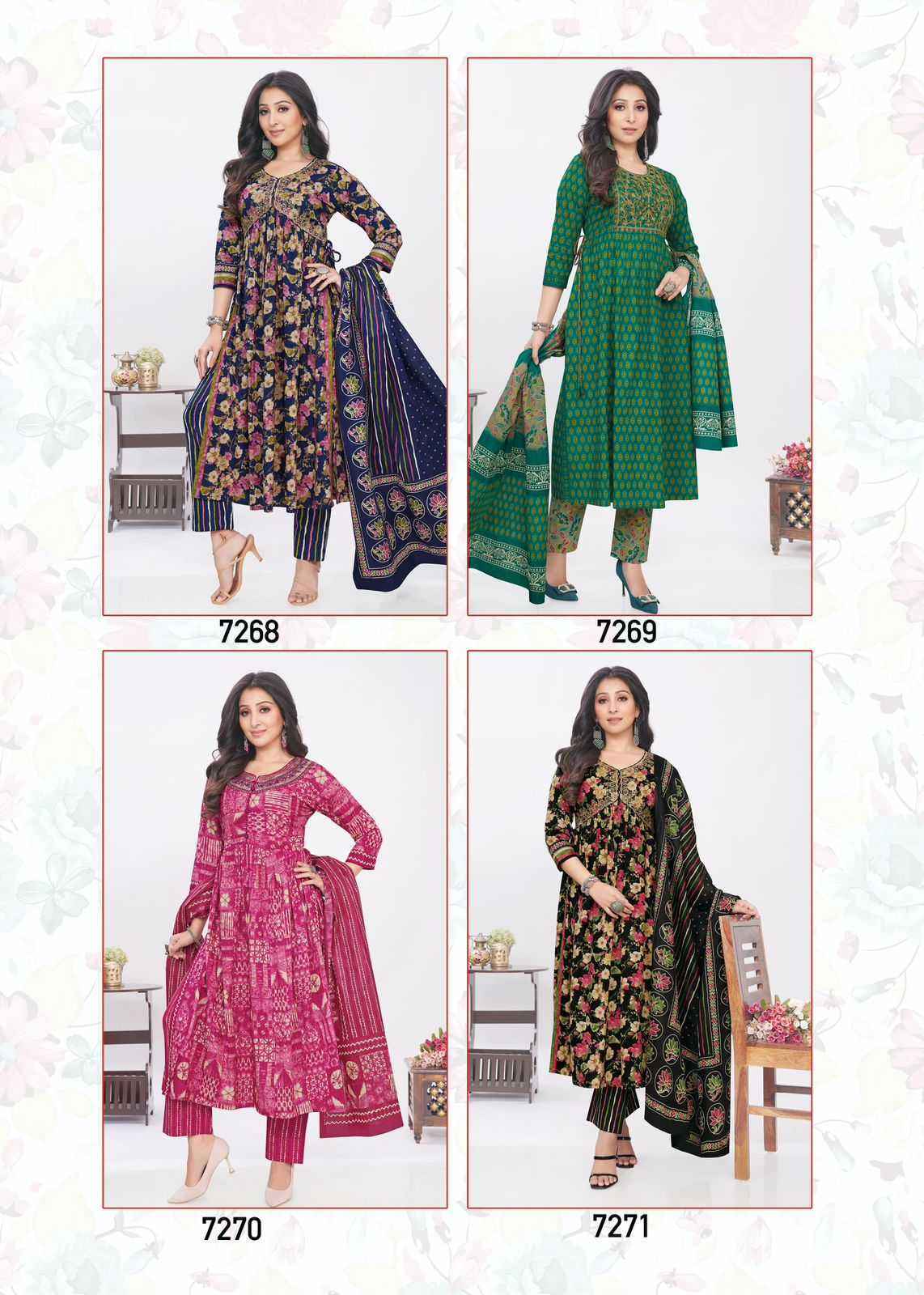 Aarvi Fashion Samira Vol 2 Fancy Kurti Combo 8 pcs Catalogue