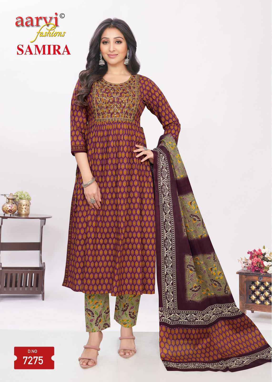 Aarvi Fashion Samira Vol 2 Fancy Kurti Combo 8 pcs Catalogue