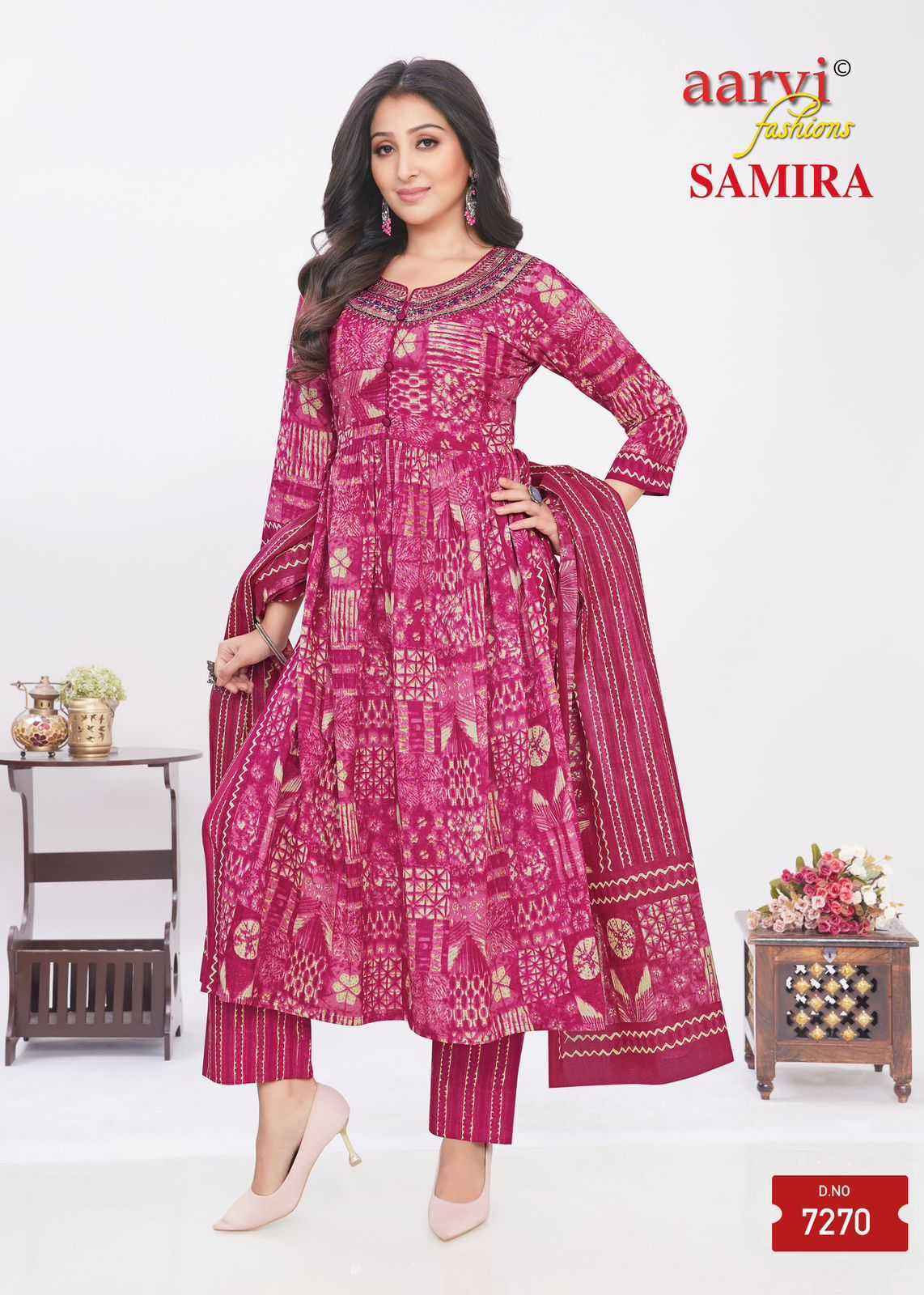 Aarvi Fashion Samira Vol 2 Fancy Kurti Combo 8 pcs Catalogue