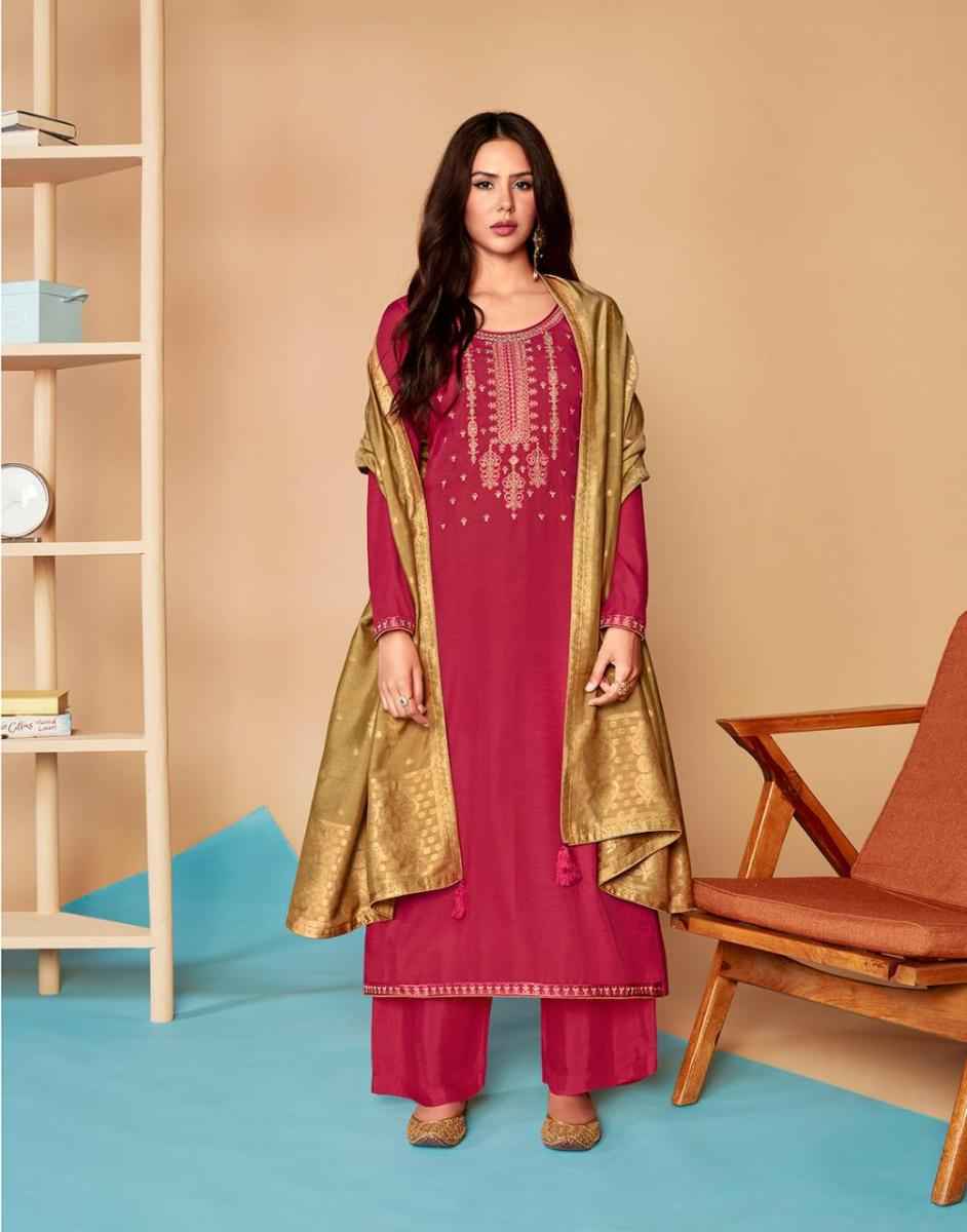Aashirwad Mor Bagh Saaras Silk Dress Material 6 pcs Catalogue
