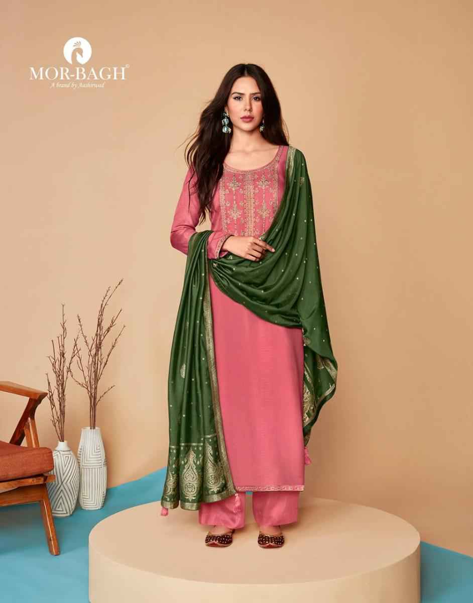 Aashirwad Mor Bagh Saaras Silk Dress Material 6 pcs Catalogue