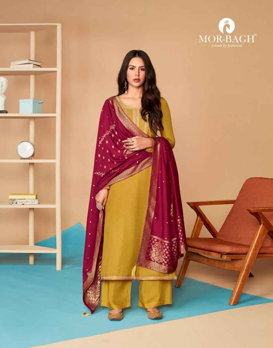 Aashirwad Mor Bagh Saaras Silk Dress Material 6 pcs Catalogue