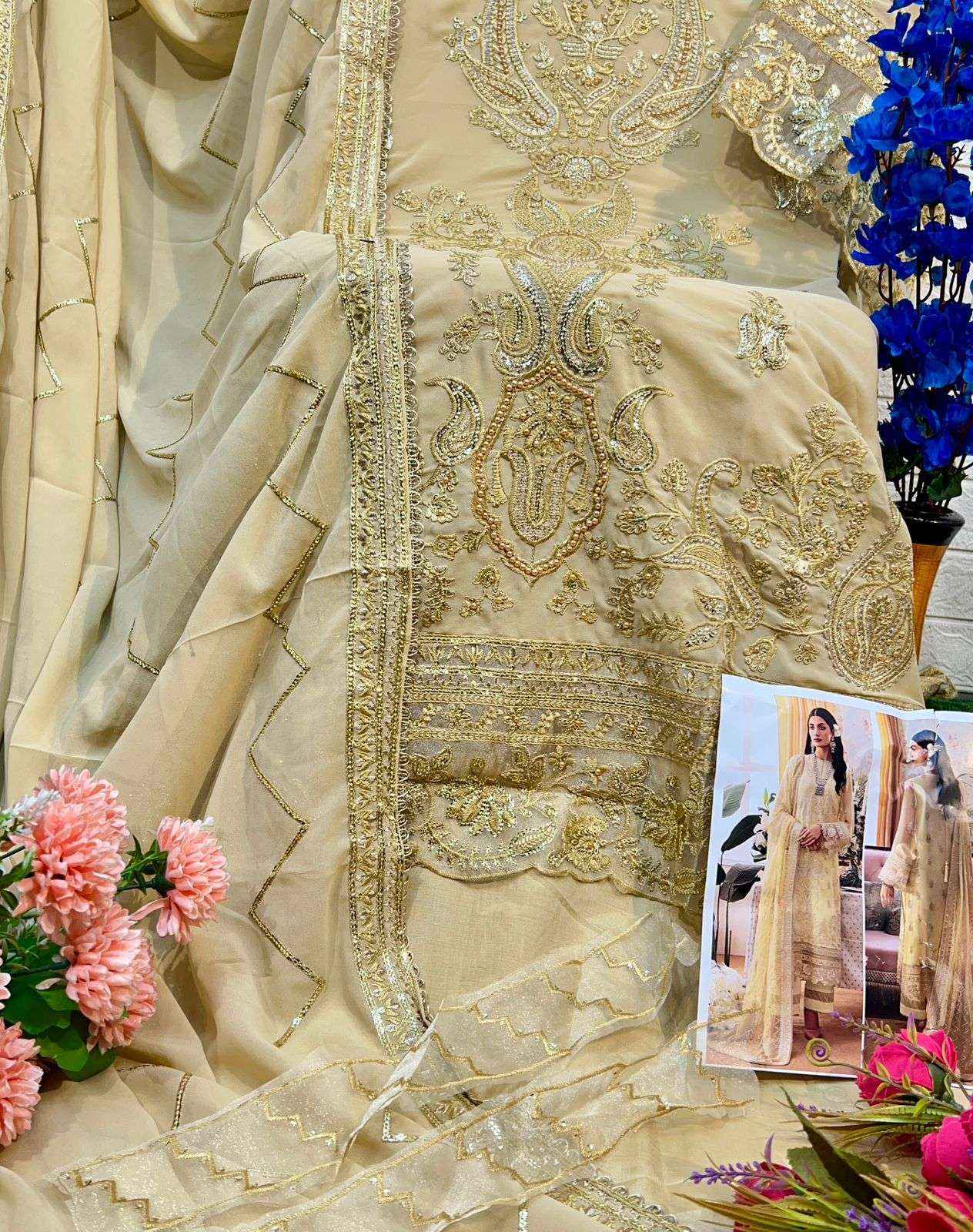 AL Khushbu Afifa Vol 2 Georgette Dress Material 3 pcs Catalogue