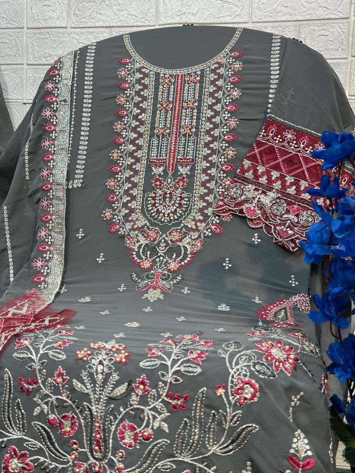 AL Khushbu Afifa Vol 2 Georgette Dress Material 3 pcs Catalogue