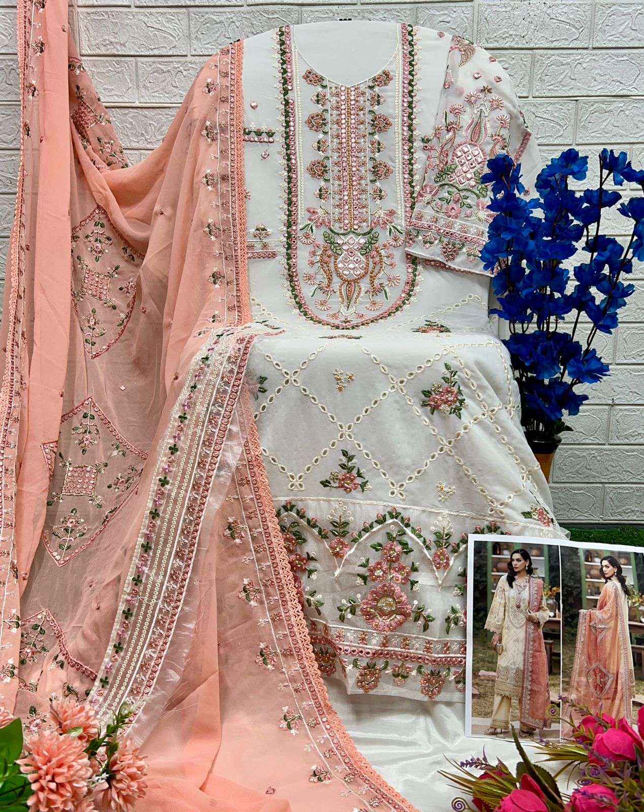 AL Khushbu DNO 6024 Georgette Dress Material 3 pcs Catalogue