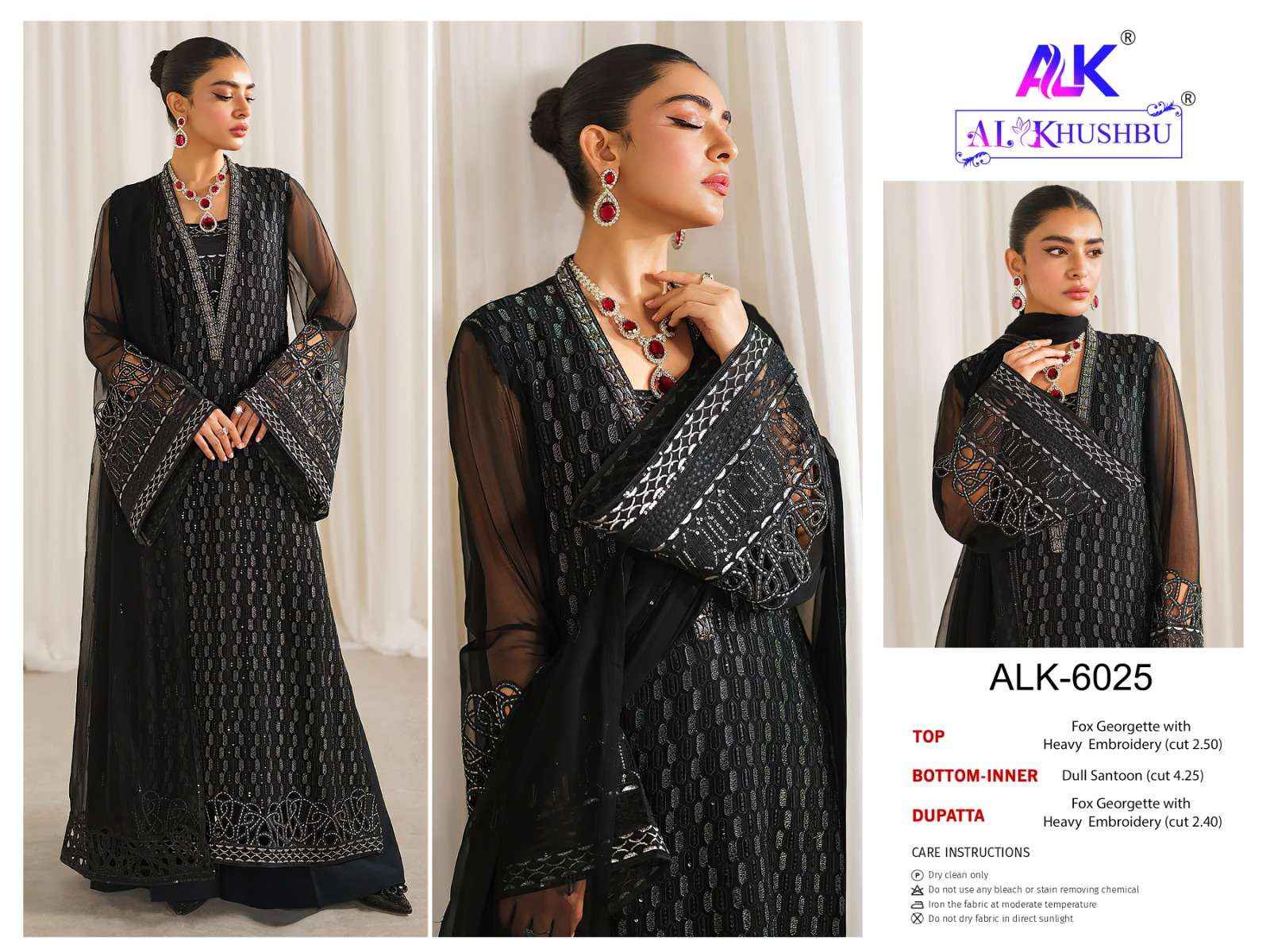 AL Khushbu DNO 6024 Georgette Dress Material 3 pcs Catalogue