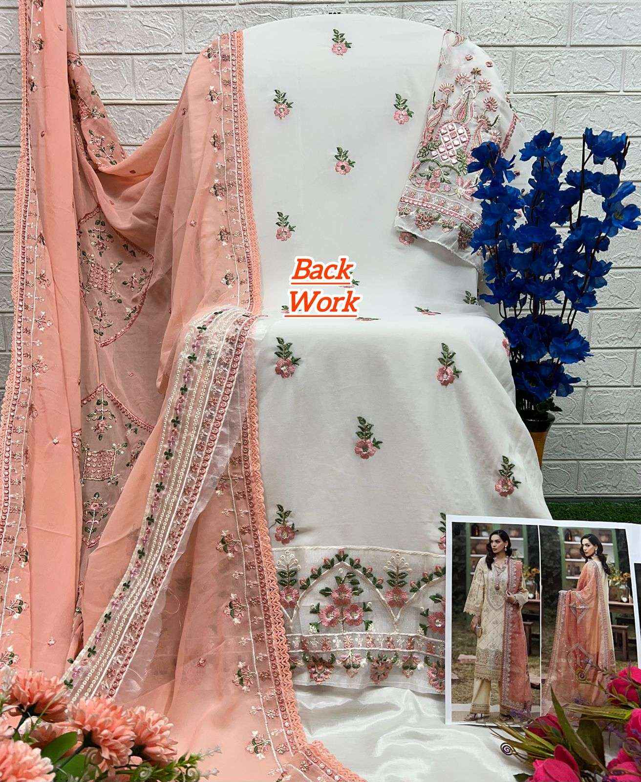 AL Khushbu DNO 6024 Georgette Dress Material 3 pcs Catalogue