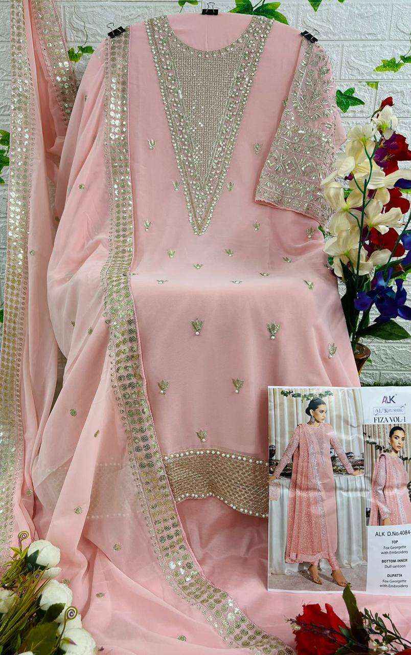 Al Khushbu Fiza Vol 1 Georgette Dress Material 3 pcs Catalogue