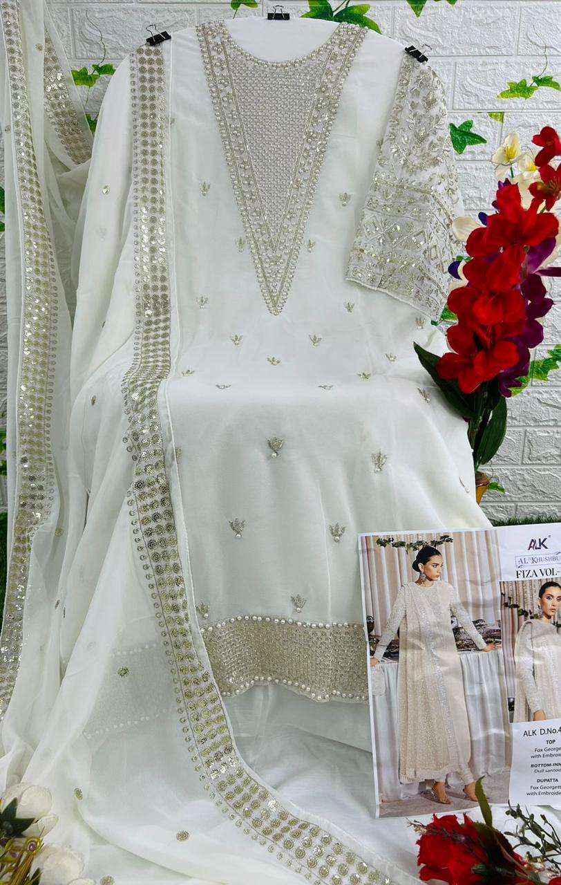 Al Khushbu Fiza Vol 1 Georgette Dress Material 3 pcs Catalogue