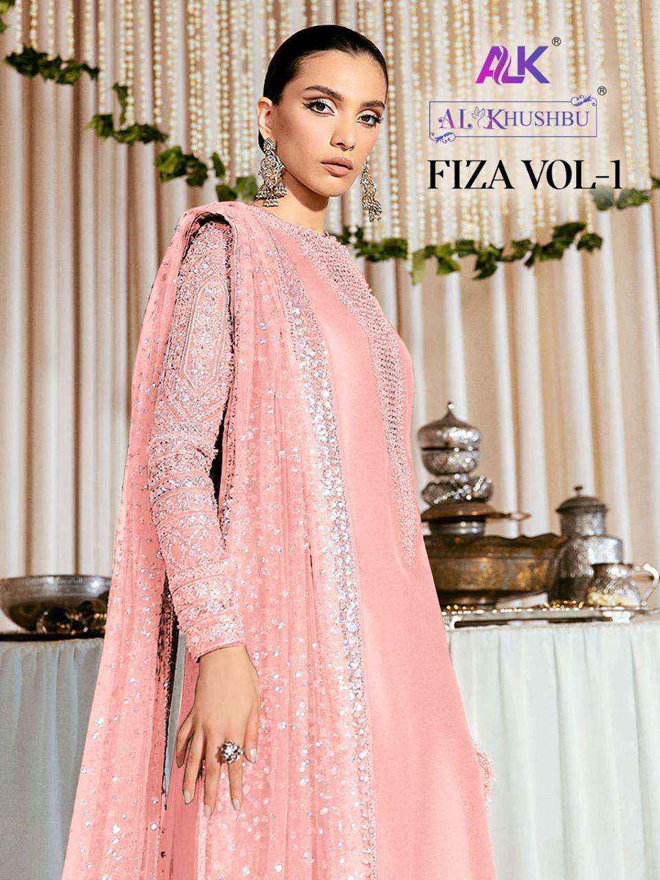 Al Khushbu Fiza Vol 1 Georgette Dress Material 3 pcs Catalogue
