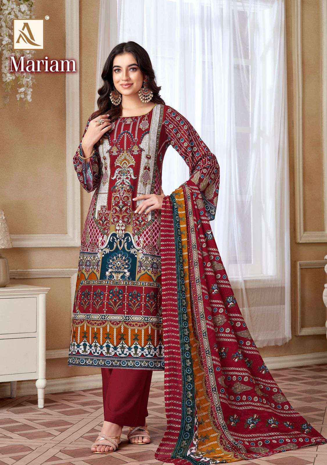 Alok Mariam Viscouse Rayon Dress Material 8 pcs Catalogue