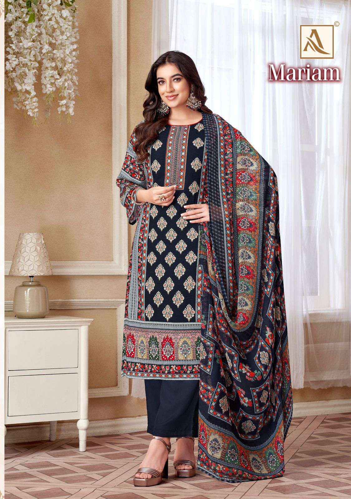 Alok Mariam Viscouse Rayon Dress Material 8 pcs Catalogue