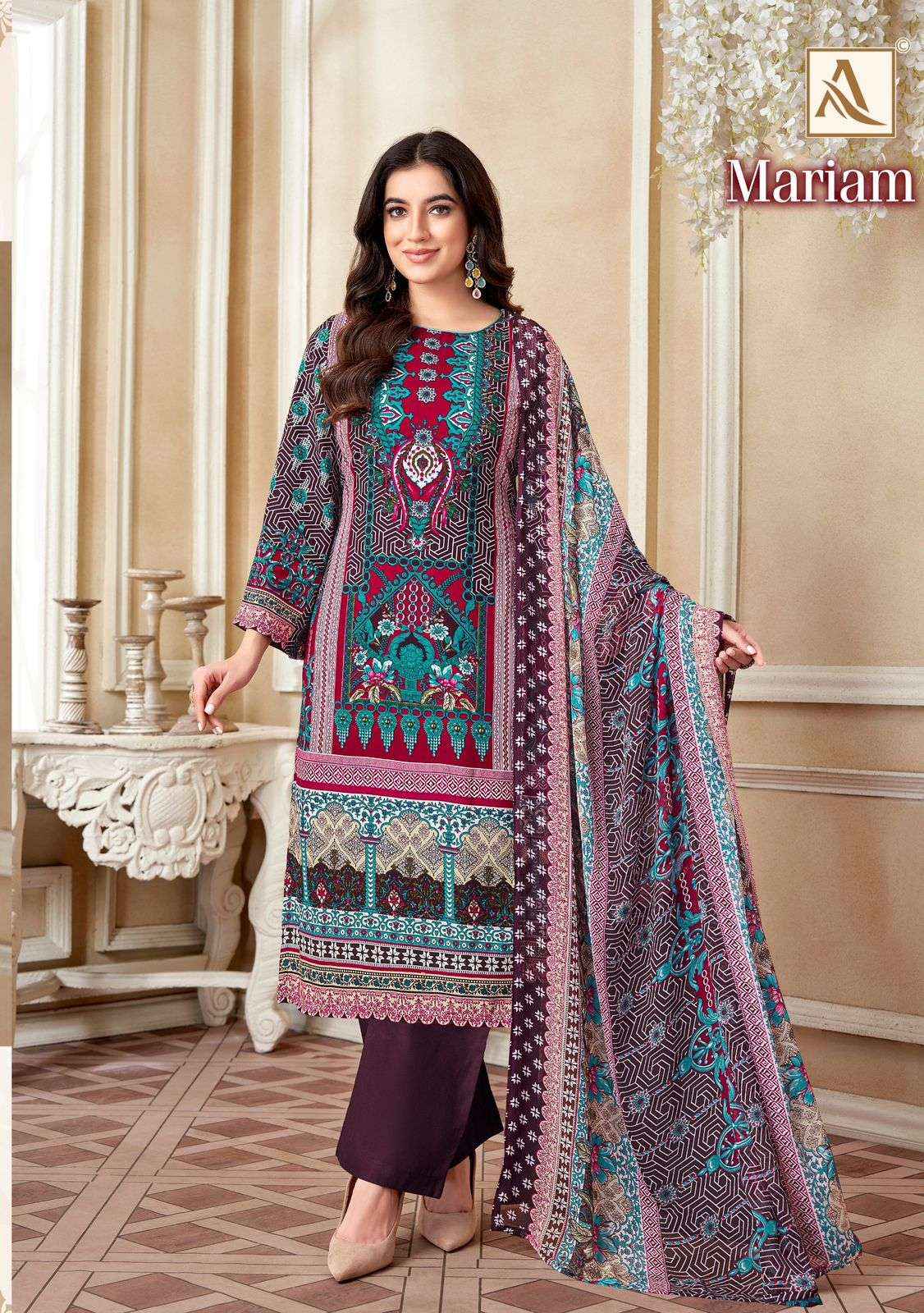 Alok Mariam Viscouse Rayon Dress Material 8 pcs Catalogue