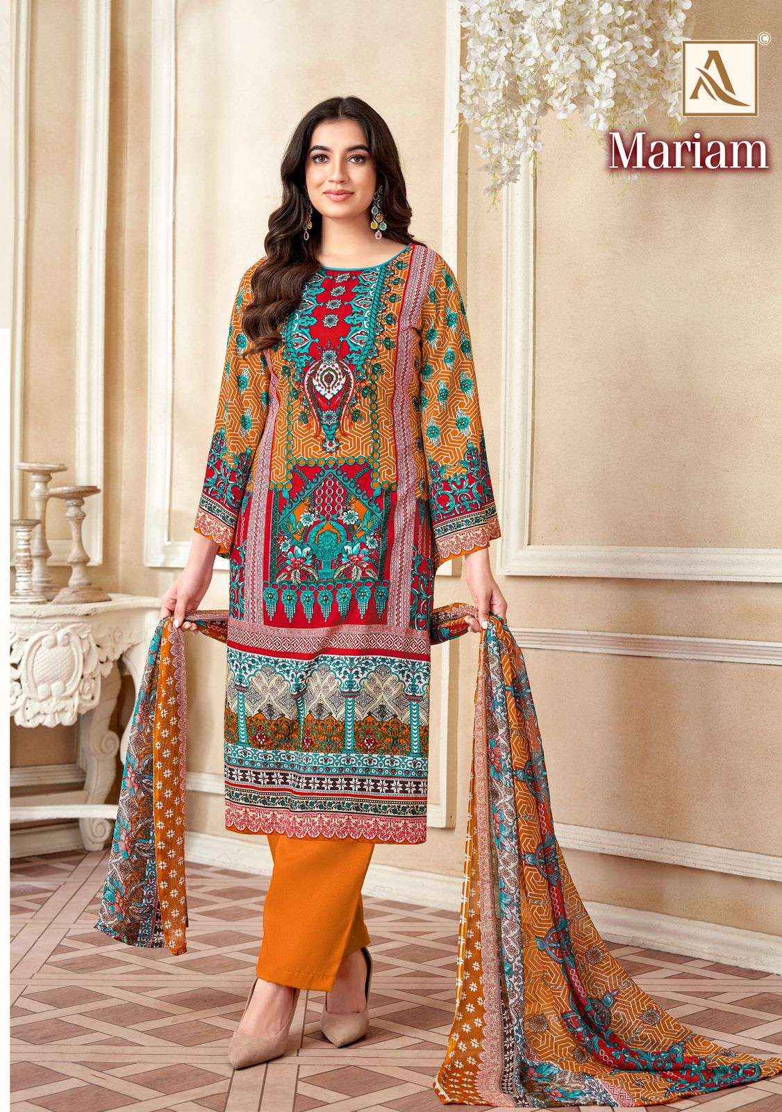 Alok Mariam Viscouse Rayon Dress Material 8 pcs Catalogue