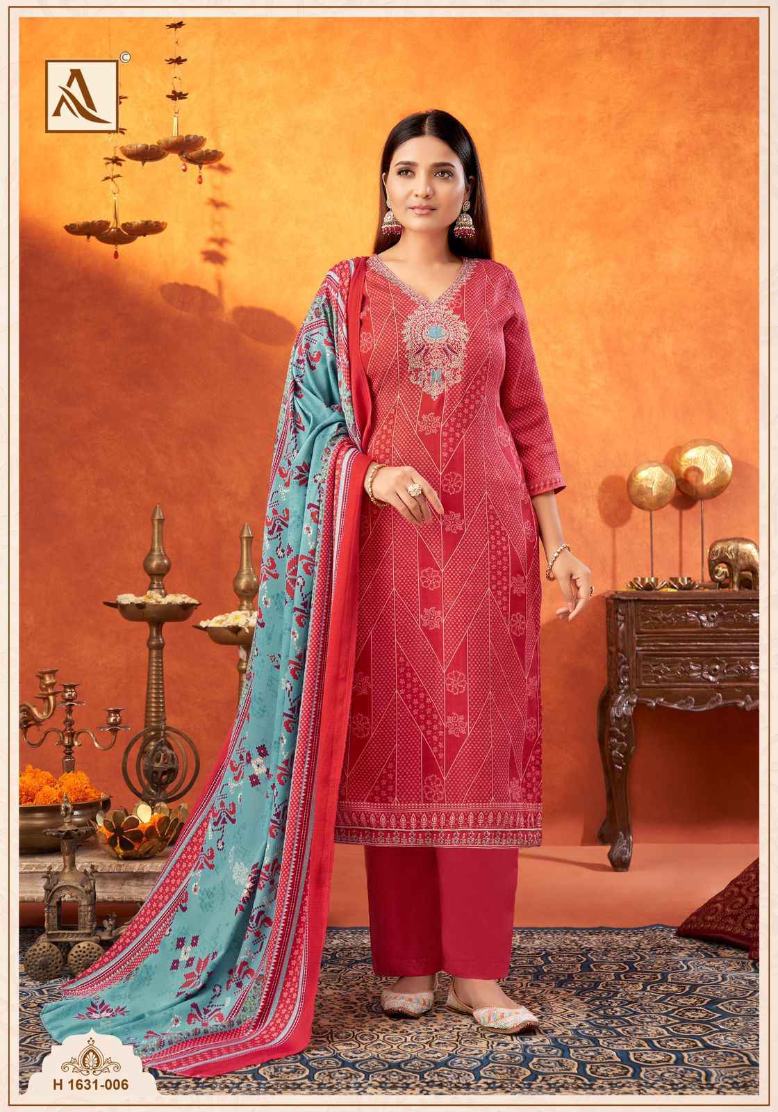 Alok Shikha Woolen Pashmina Dress Material 8 Pc Catalogue