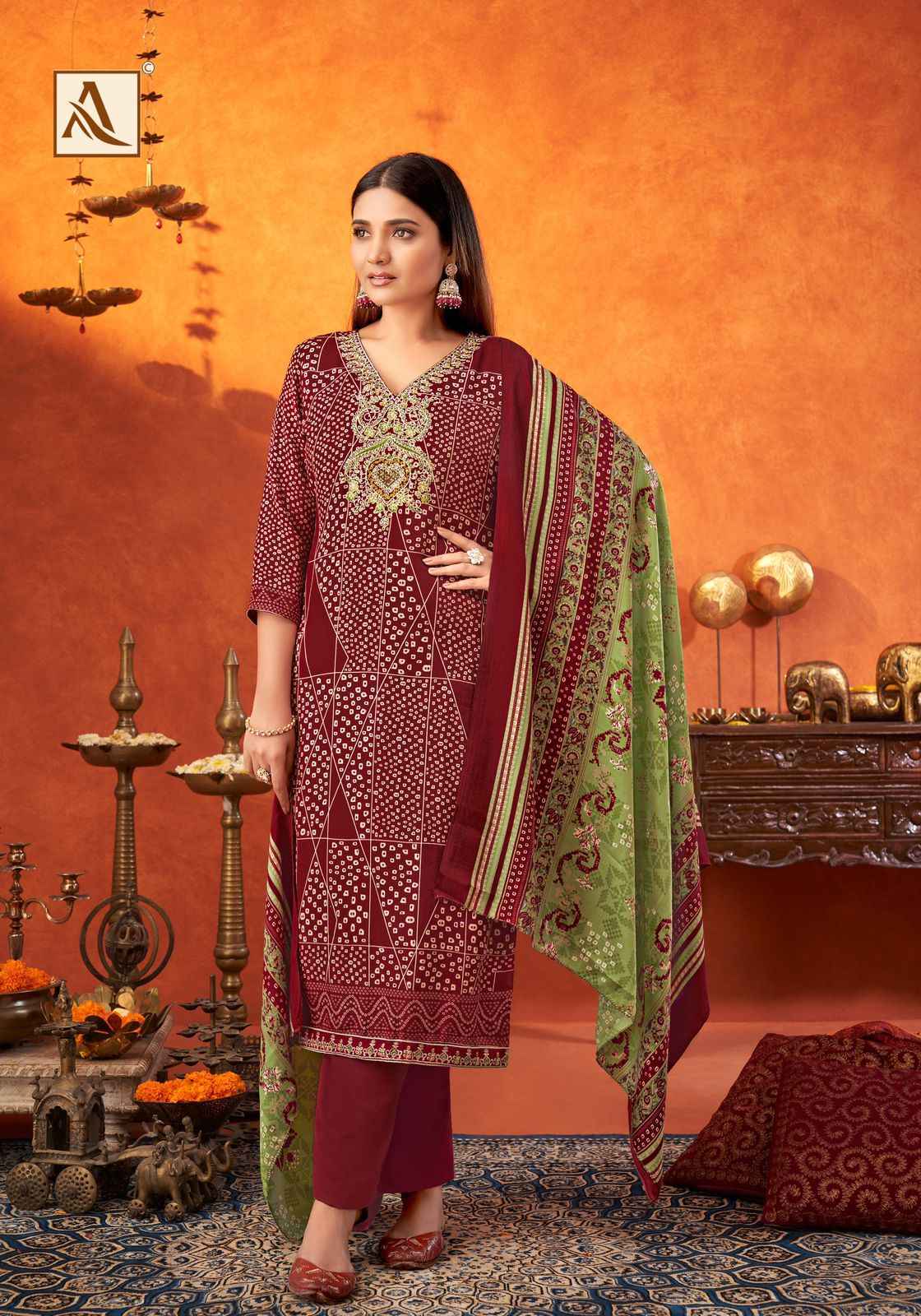 Alok Shikha Woolen Pashmina Dress Material 8 Pc Catalogue