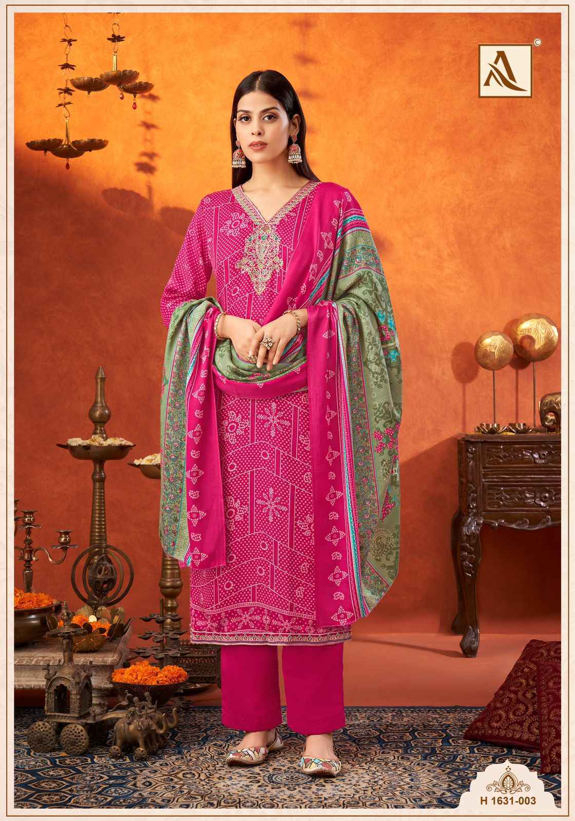 Alok Shikha Woolen Pashmina Dress Material 8 Pc Catalogue